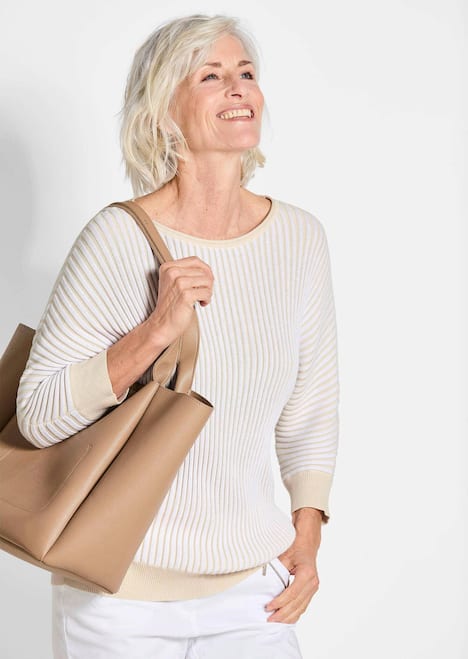 Baumwollmix mit Fledermausärmeln