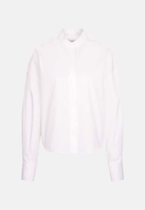 Damen Stehkragenbluse - Uni