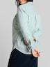 Oversize Hemdbluse mit Herz-Stickerei