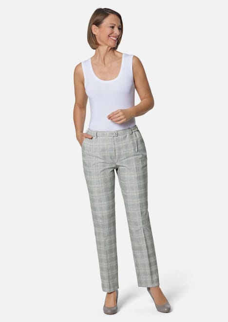 GOLDNER Geruite broek, classic model Geruite broek, comfort model