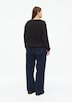 Flauschiger Pullover mit Rundhalsausschnitt