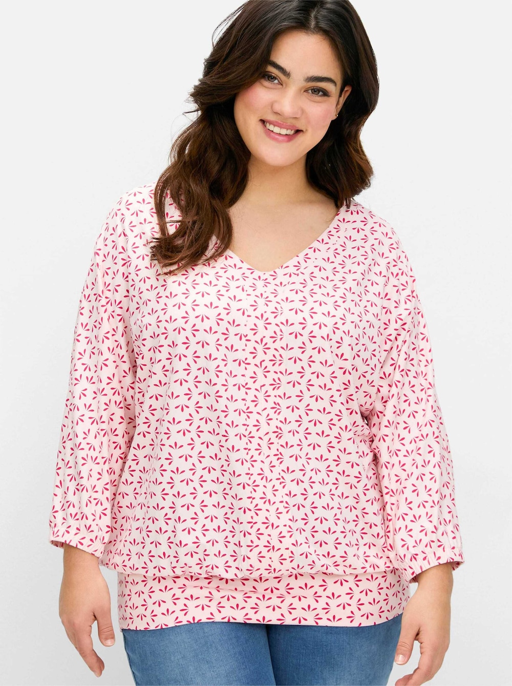3/4-Arm-Shirt 3/4-Arm Print