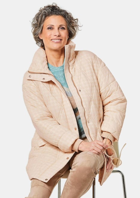 GOLDNER Gewatteerd jasje Gewatteerd jack met mooie flockprint