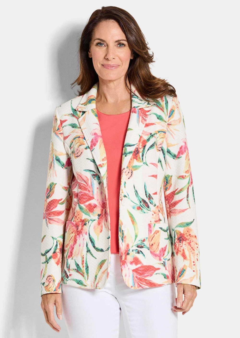 Jacquardblazer mit Waffelstruktur