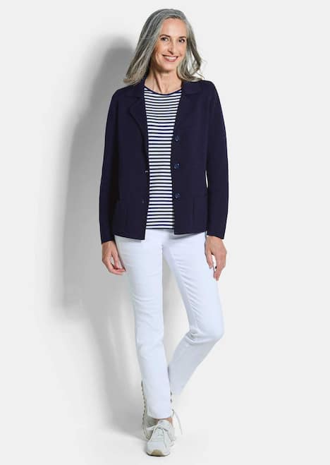 Milano-Ripp-Blazer mit Reverskragen