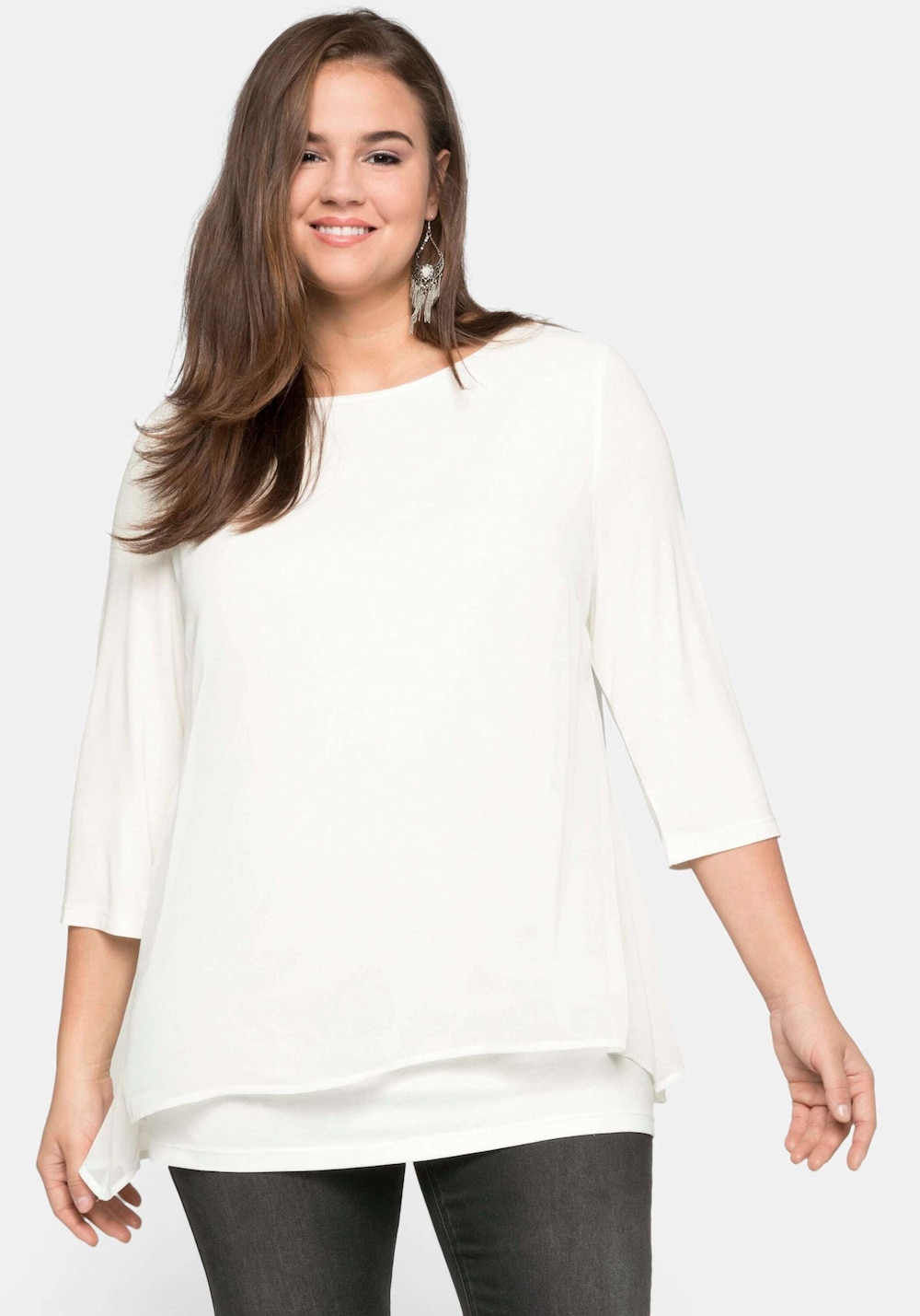 Blusenshirt 3/4-Arm Uni