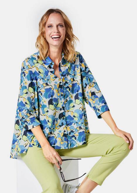 Moderne Druckbluse in legerer Form