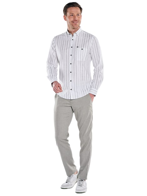 Herren Hemd gemustert , Oliv