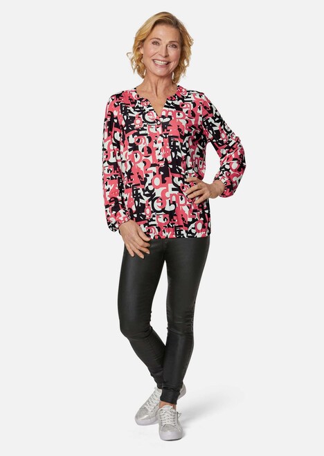 Weiche Jerseybluse mit wundervollem Druck