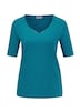 Halbarm Basic-Shirt aus Baumwolle