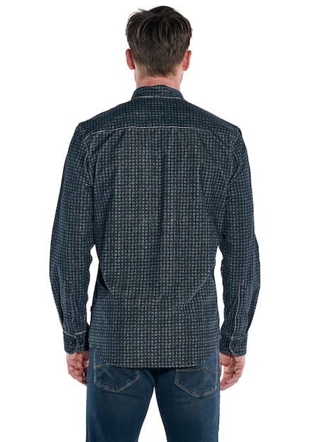 engbers Herren Hemd langarm , Petrolgruen