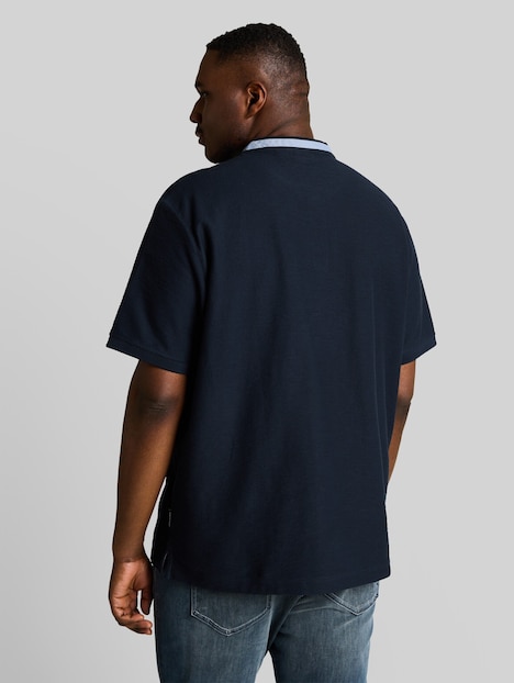 Poloshirt mit Stehkragen