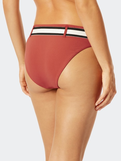 Schiesser Damen Bikini-Hose Aqua Californian Dream - whisky