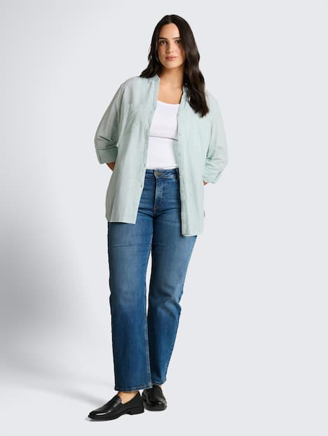 Bluse mit Brusttaschen