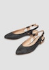 Slingback-Ballerinas mit Dornschließe