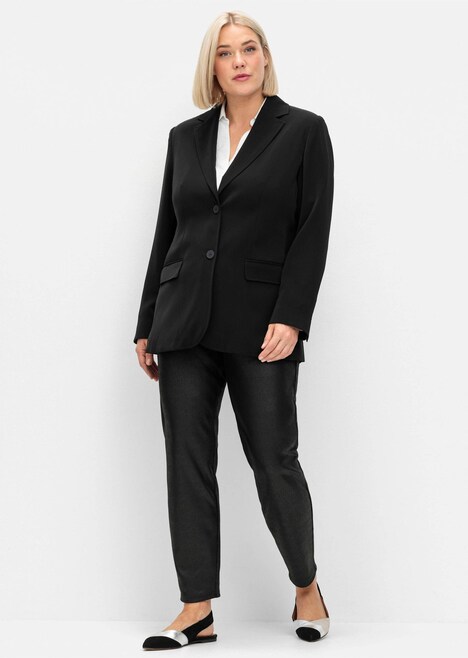 Blazer Langarm Uni Reverskragen