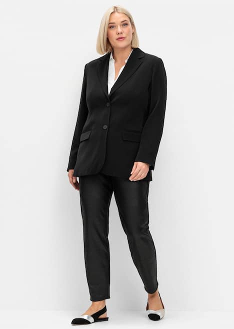 Blazer Langarm Uni Reverskragen