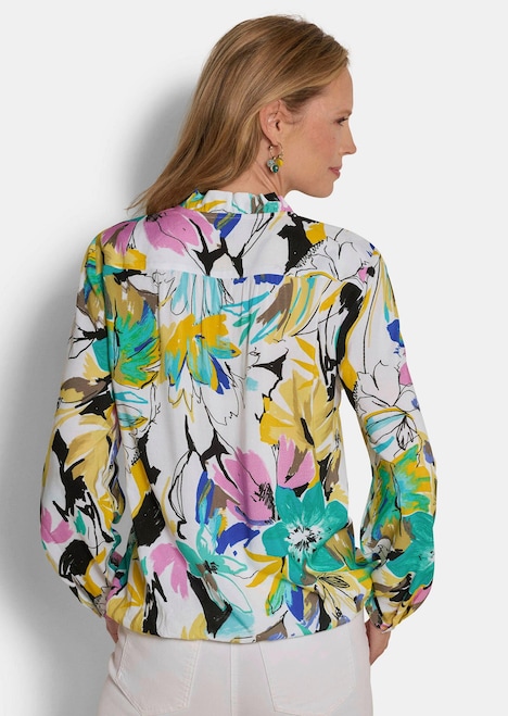 Viscose blouse met bloemenprint
