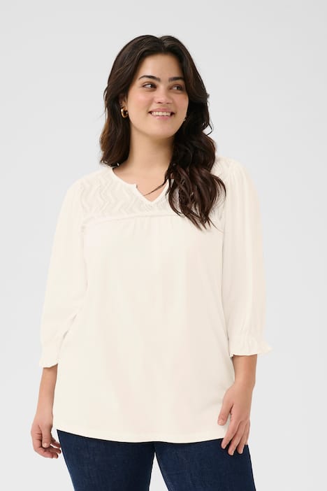 Langarm-Bluse Regular fit