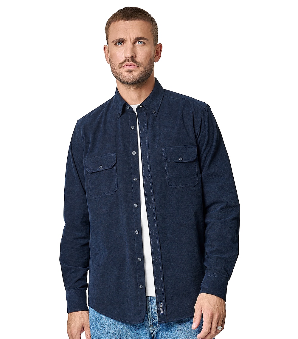 Freizeithemd uni Casual Fit