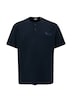 T-Shirt mit Garment Dye und Henley-Ausschnitt