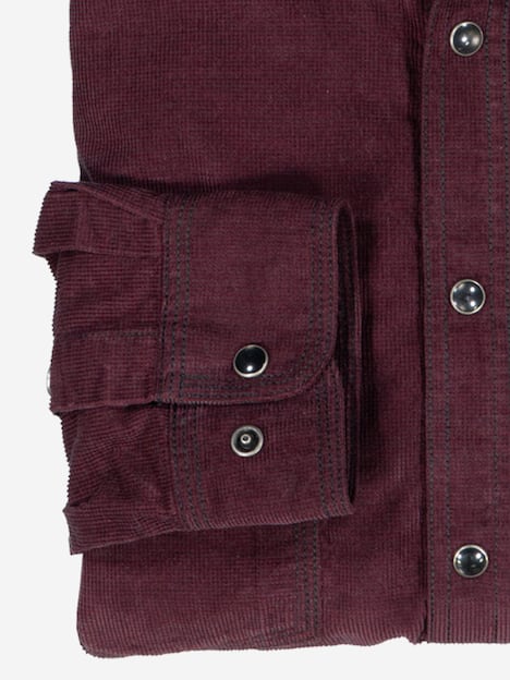 engbers Herren Langarm-Hemd uni , Bordeaux