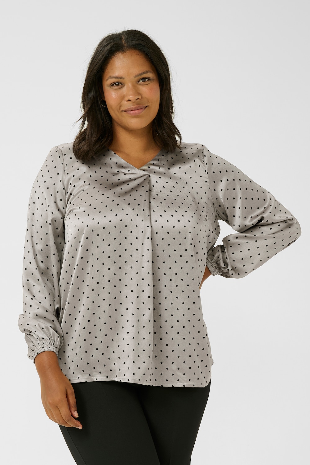 Langarm-Bluse Regular fit