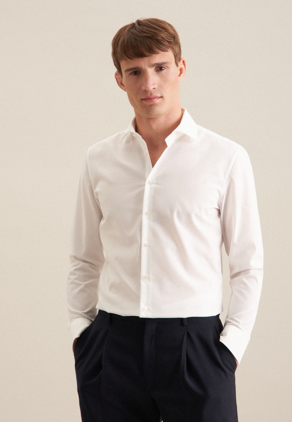 Herren Business Hemd - Uni