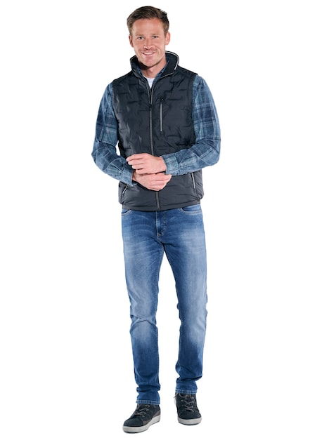 Herren Weste mit Sorona-Füllung , Saphirblau
