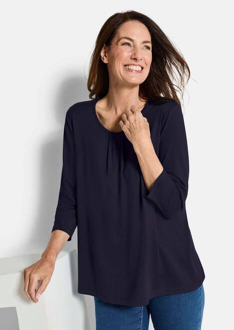 GOLDNER Shirt Elegant shirt van viscose-jersey