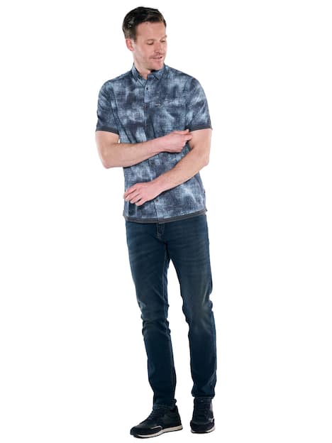 engbers Herren Hemd kurzarm , Brilliantblau