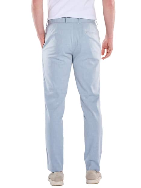 engbers Herren Anzughose slim fit , Hellblau