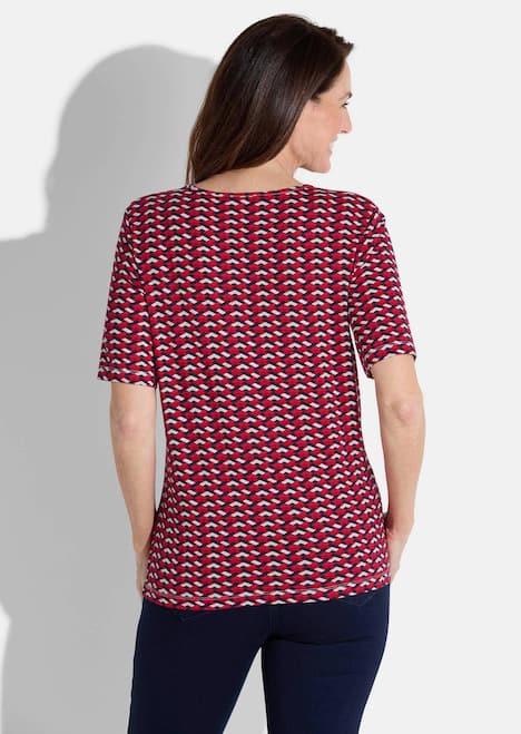 GOLDNER Shirt Jersey shirt met grafische print