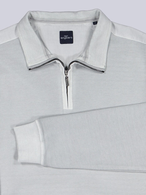 engbers Herren Sweatshirt in Satin-Warenqualität , Hellgrau