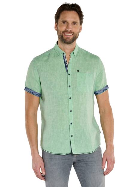 Kurzarm-Hemd aus Leinen