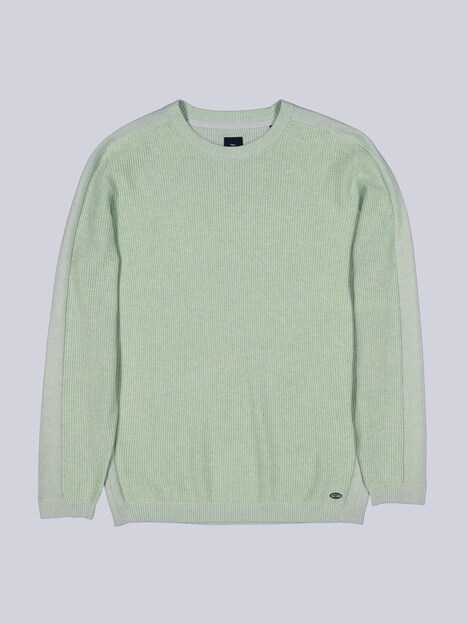 Herren Pullover Rundhals , Hellgruen