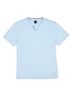 Herren T-Shirt uni , Hellblau