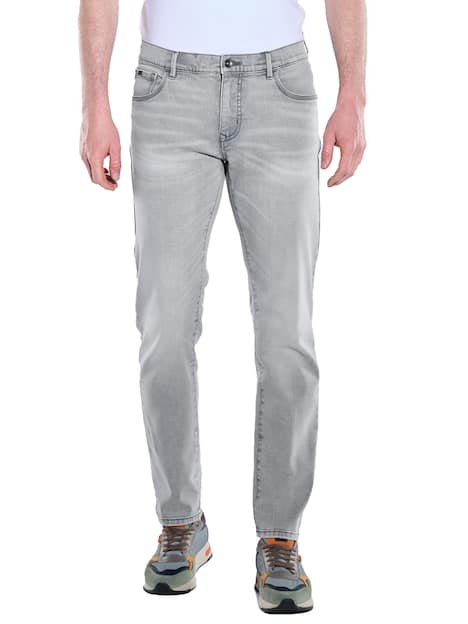 engbers Herren Super-Stretch-Jeans regular , Silbergrau