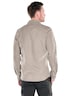 Herren Overshirt mit elastischer Denim-Warenqualität , Braun