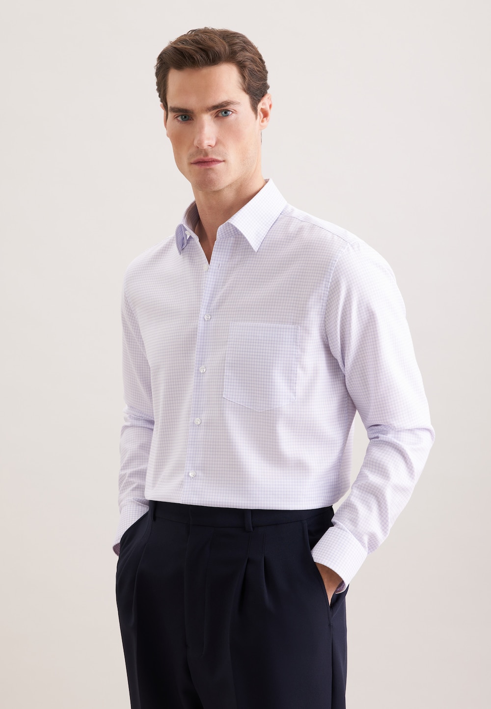 Herren Business Hemd - Karo