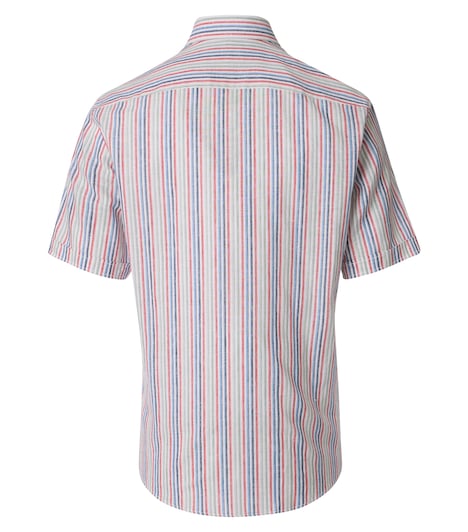 Leinenhemd kurzarm gestreift Casual Fit