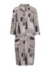 Elegantes Hemdblusenkleid mit grafischem Alloverdruck