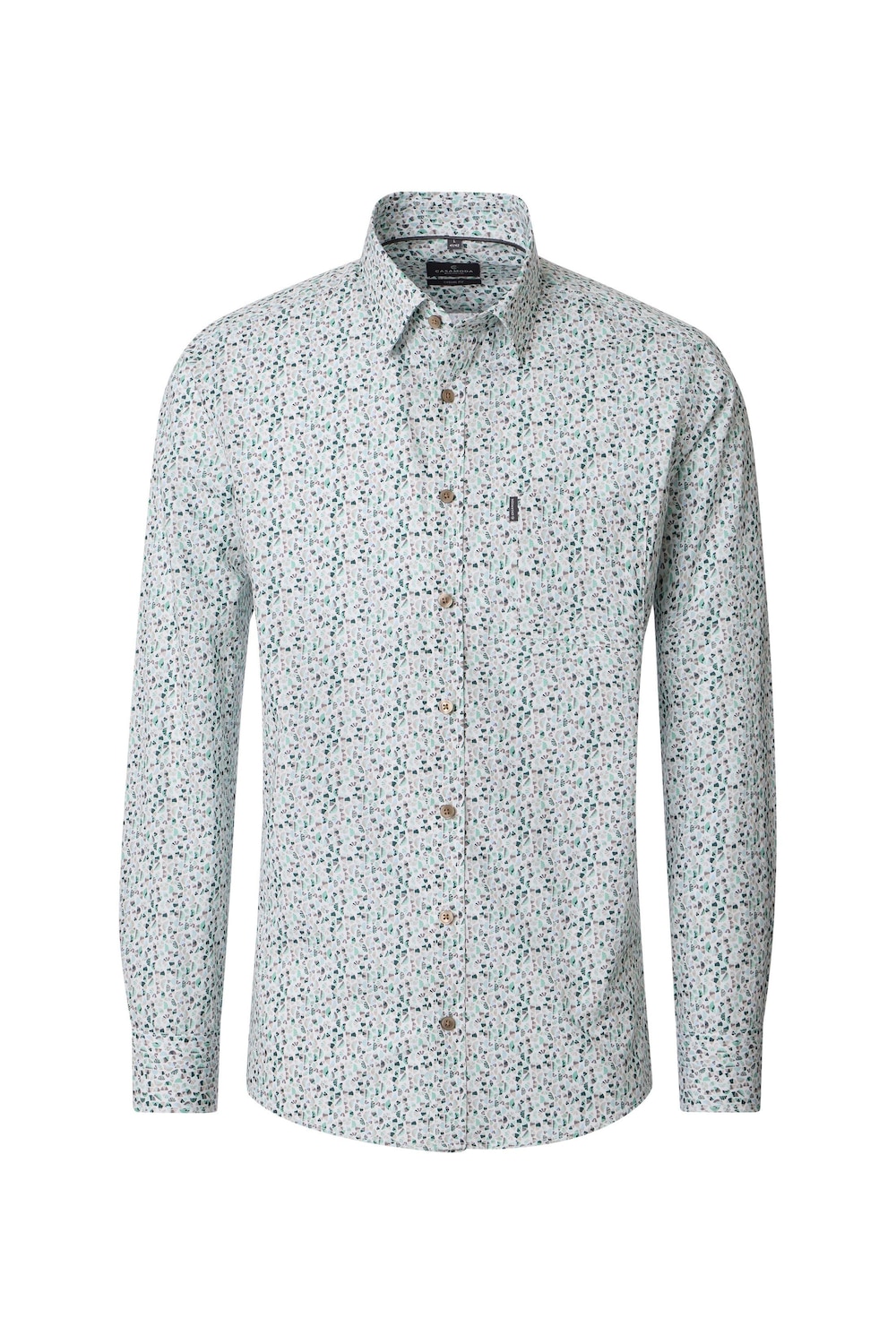 Freizeithemd Print Comfort Fit