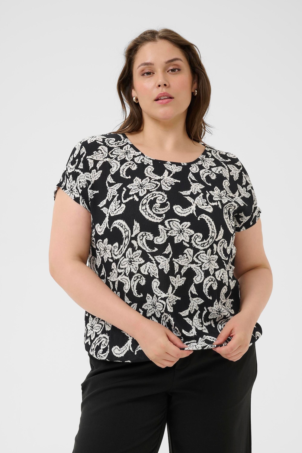 Kurzarm-Bluse Loose fit