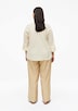 Semitransparente Bluse mit Struktur