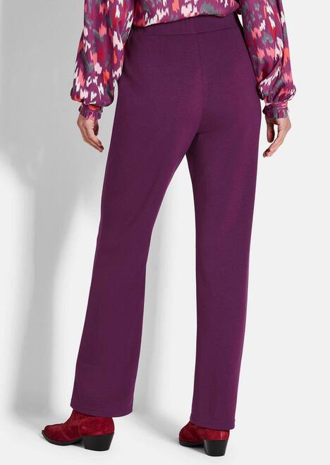 Weite Stoffhose VERA mit Biesen