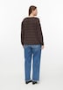 Pullover mit Strukturstreifen