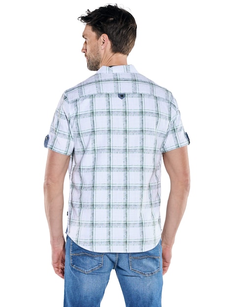 Herren Overshirt mit Reißverschluss , Gruen