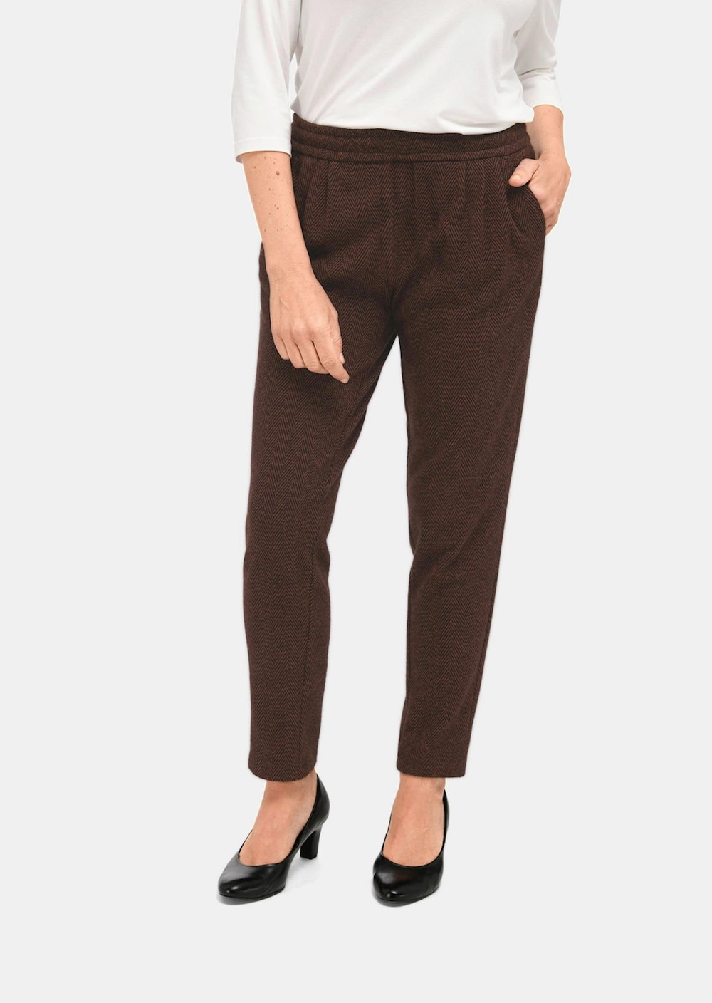 Wärmende Schlupfhose LOUISA in knitterarmer Ware