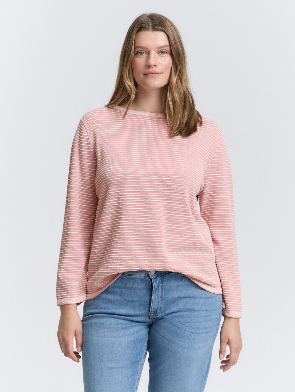 Tom Tailor Women PLUS Pullover & Strickjacken Plus Size - Strickpullover mit U-Boot-Ausschnitt
